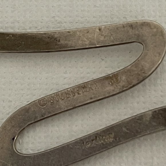 Signed Barbara Sucherman sterling silver pin - Picture 3 of 7